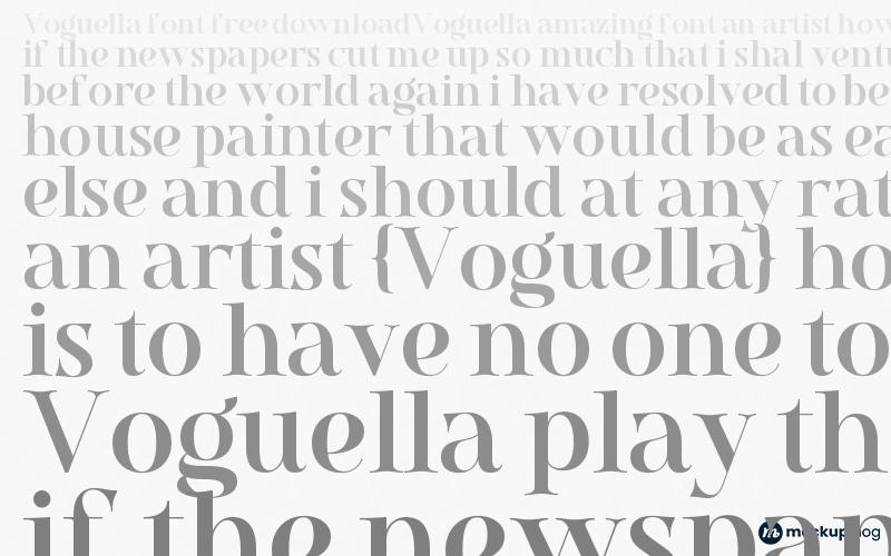 Schriftart Voguella