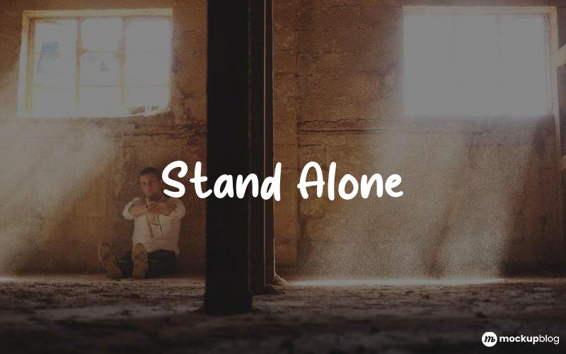 Stand Alone Font