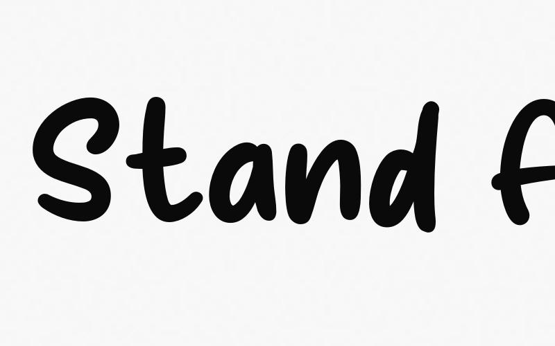 Stand Alone Font