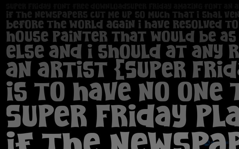 Super Friday Schriftart