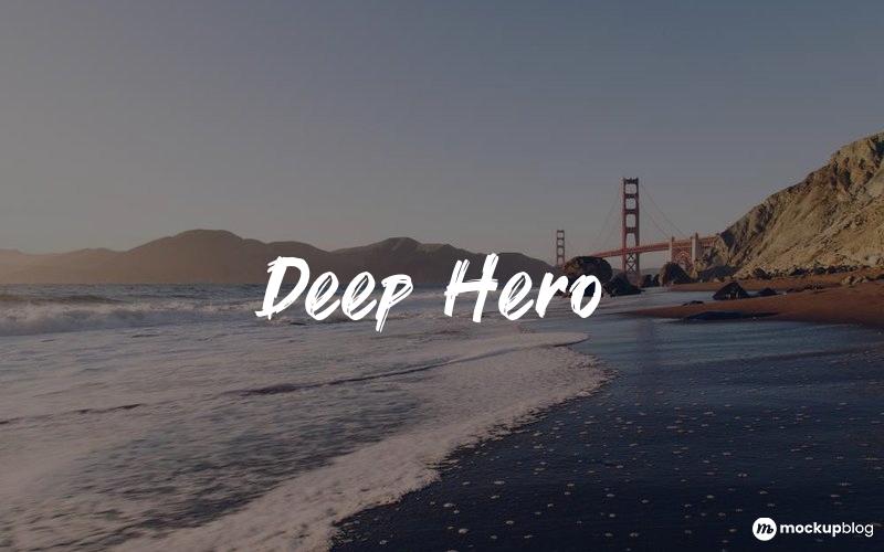 Deep Hero Font