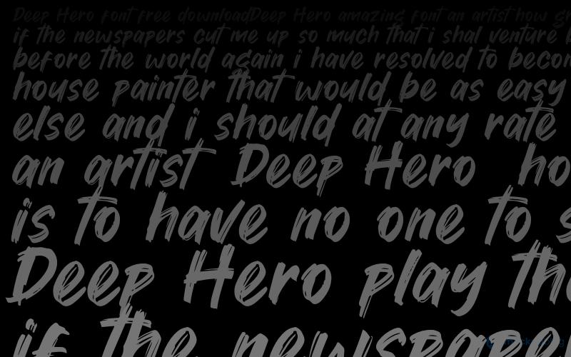 Deep Hero Font