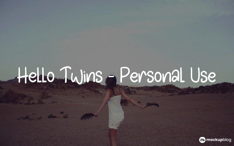 Hello Twins – Personal Use Font