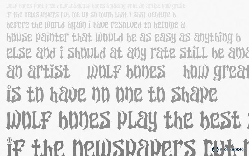 wolf bones Font