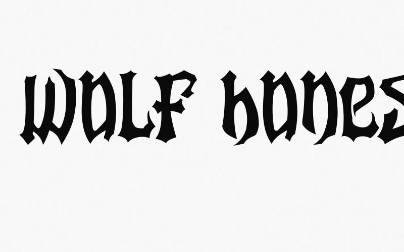 wolf bones Font