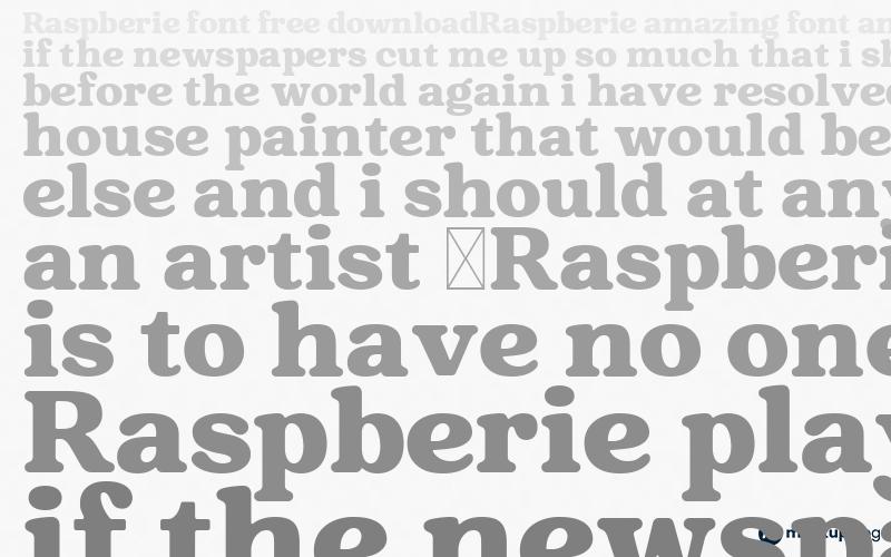 Raspberie Font