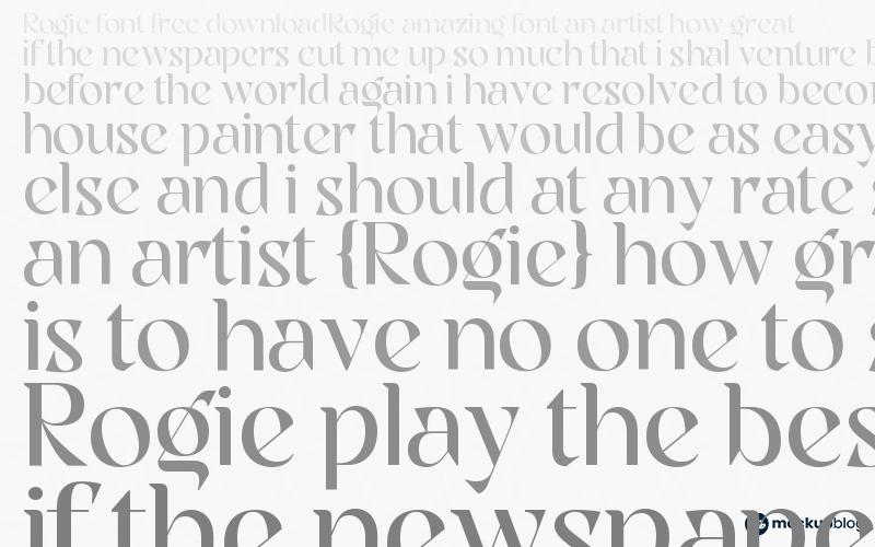 Rogie-Schriftart