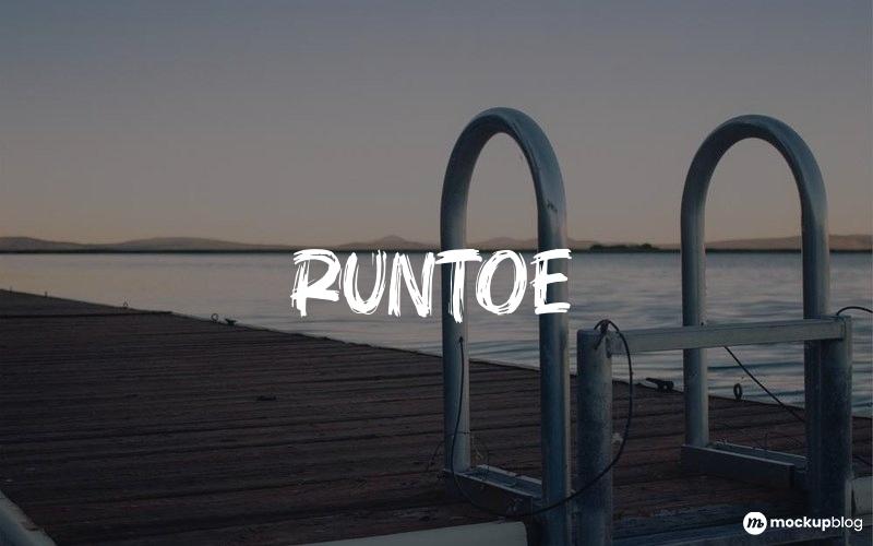 Runtoe Font