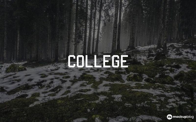 College Font