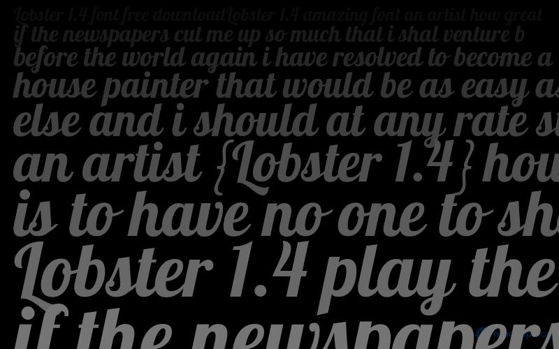 Lobster 1.4 Font