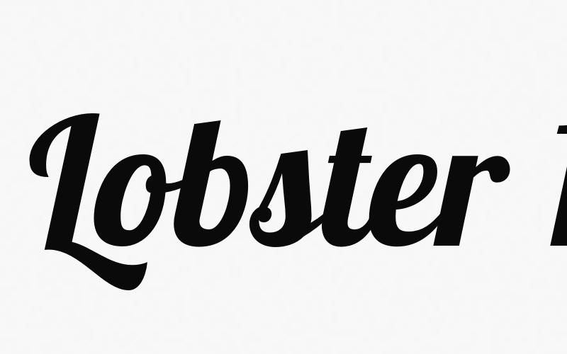 Schriftart Lobster 1.4