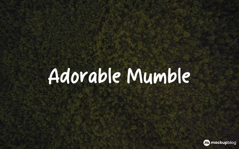 Bezaubernde Mumble-Schriftart