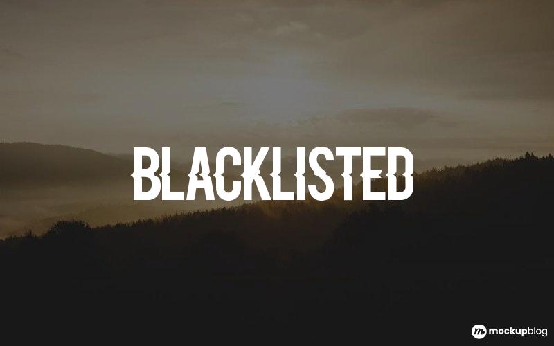 Blacklisted Font