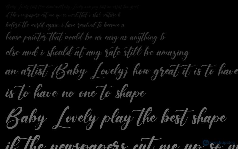 Baby Lovely Font