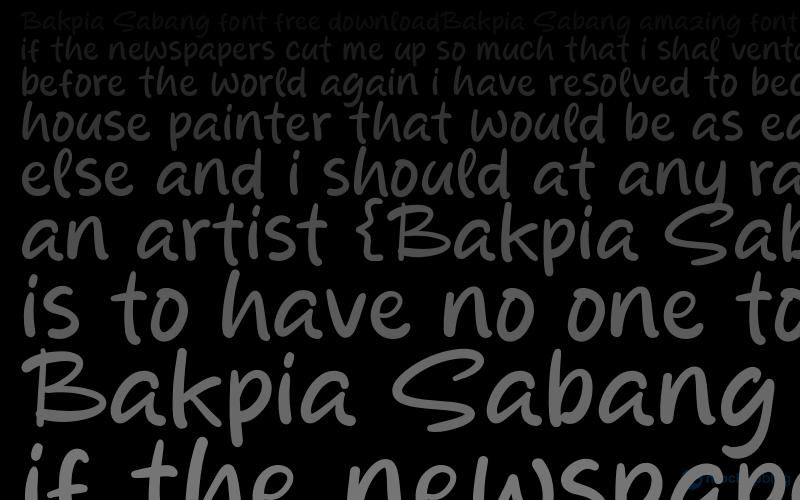 Bakpia Sabang Font