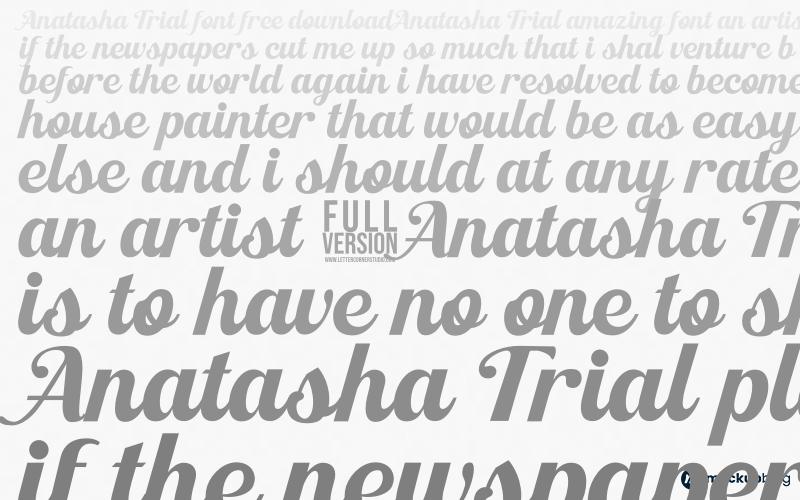 Anatasha Trial Font