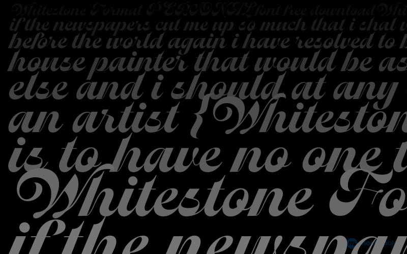 Whitestone Formal PERSONAL Font