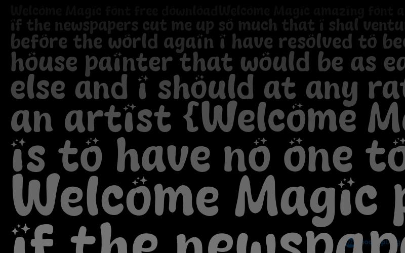 Welcome Magic Font