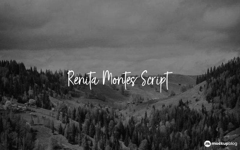 Renita Montes Script Font