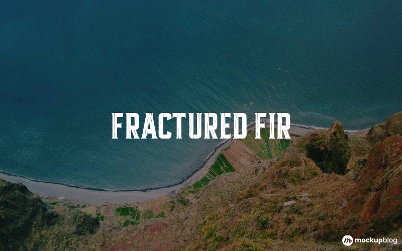 Fractured Fir Font