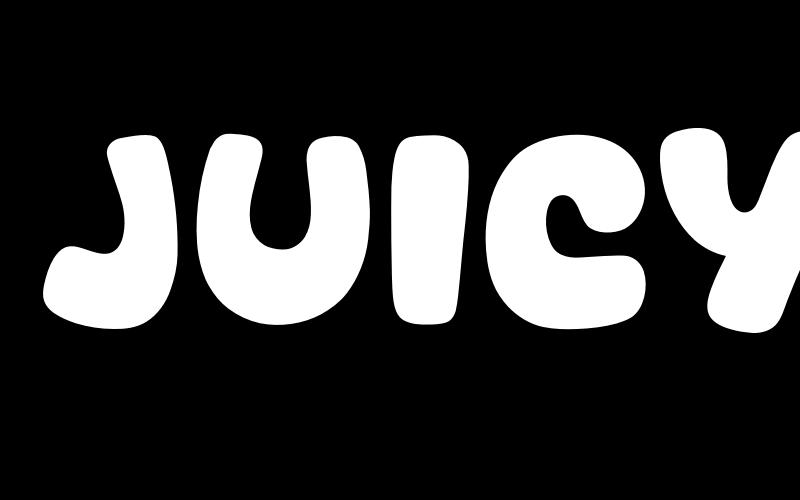 Juicy Fills Font