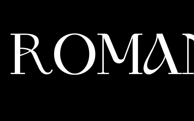 Rumänien Schriftart