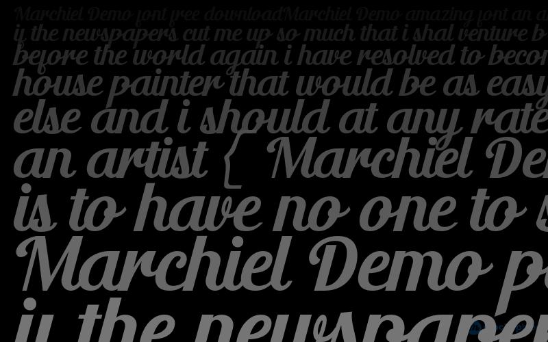 Marchiel Demo Font