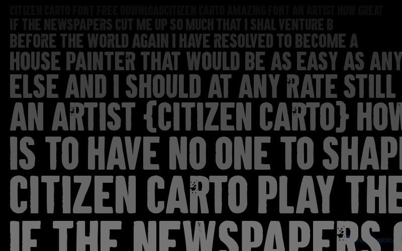 Citizen Carto Schriftart