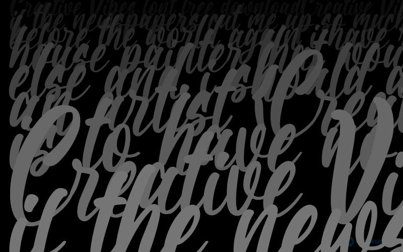 Schriftart Creative Vibes