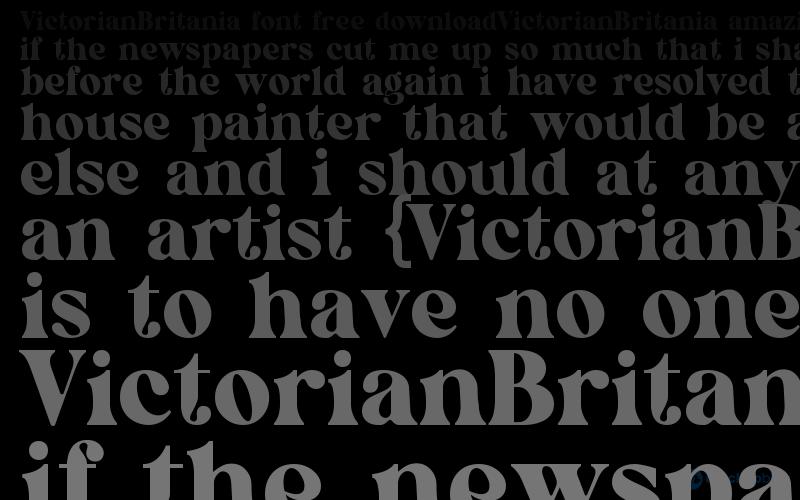 VictorianBritania Font