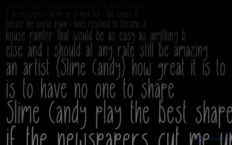 Slime Candy Schriftart