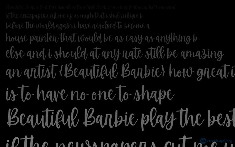 Beautiful Barbie Font