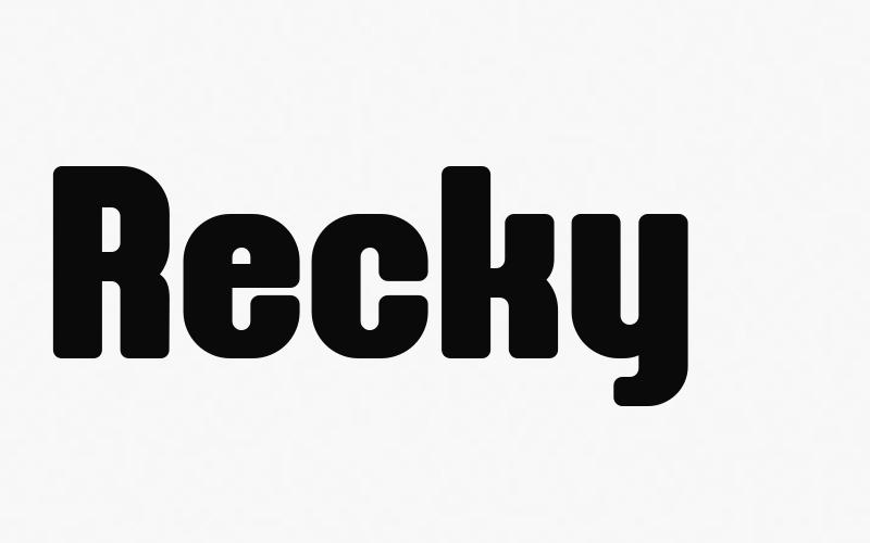 Recky Font