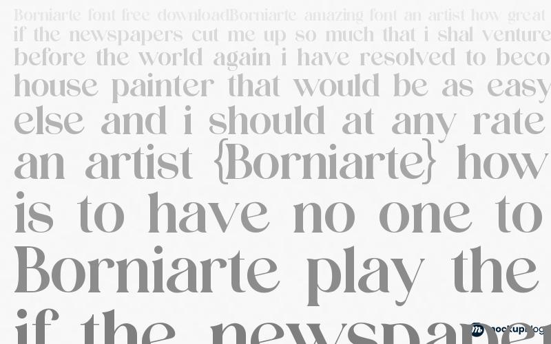 Borniarte Font