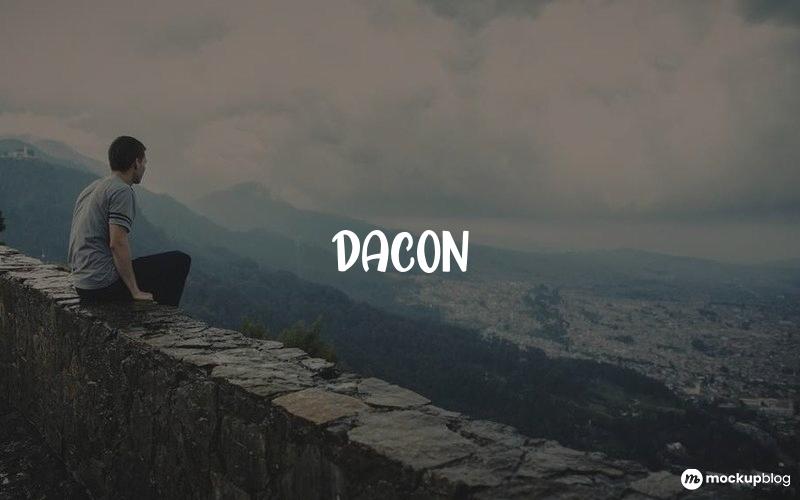 Schriftart Dacon