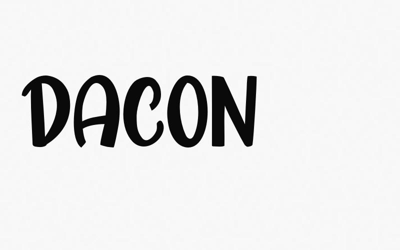 Schriftart Dacon