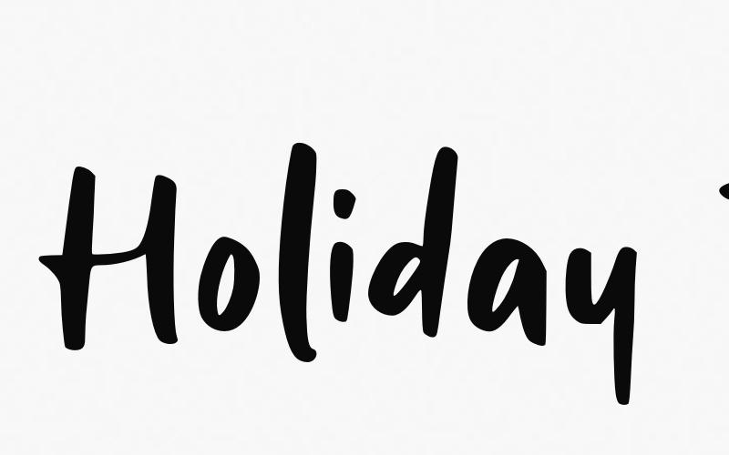 Holiday Trip Schriftart