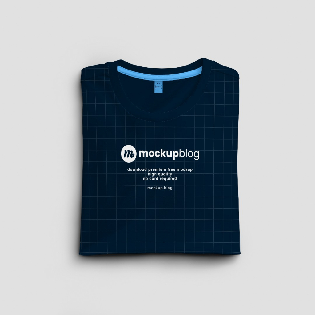 Free folded tshirt mockup