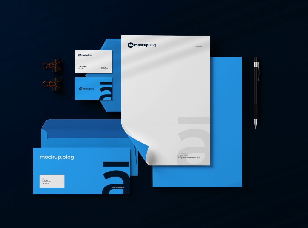 identity kit simple mockup