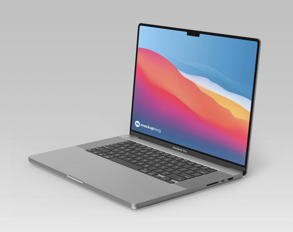 macbook pro 16 inc mockup – 3 view