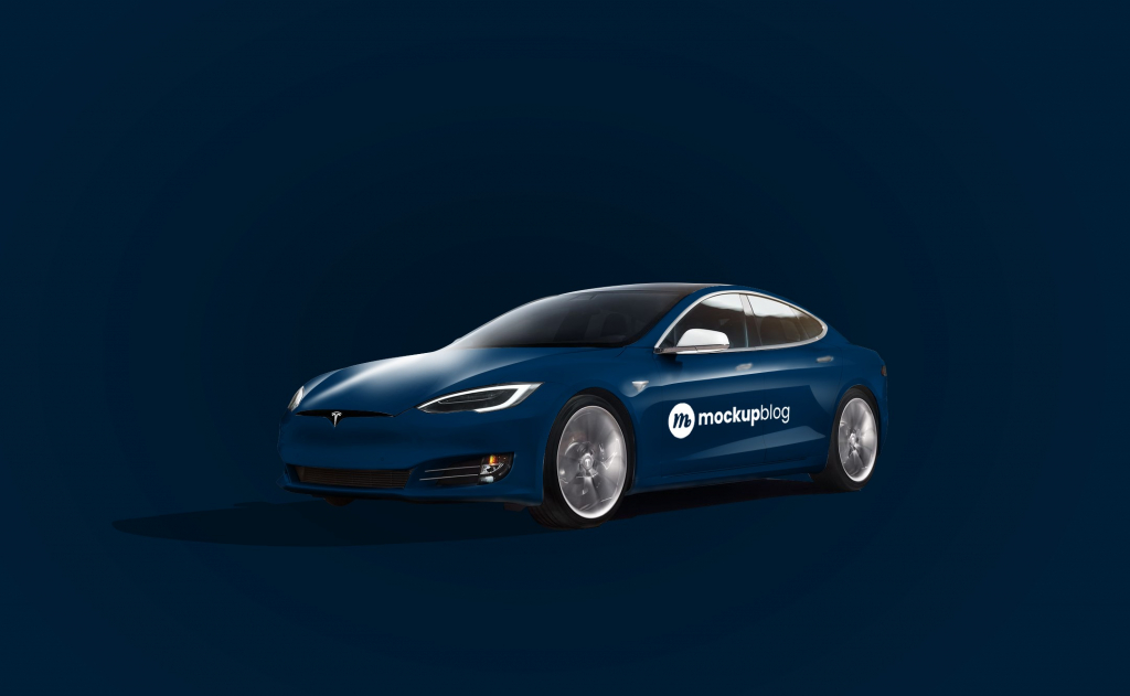 Tesla S Model Mockup