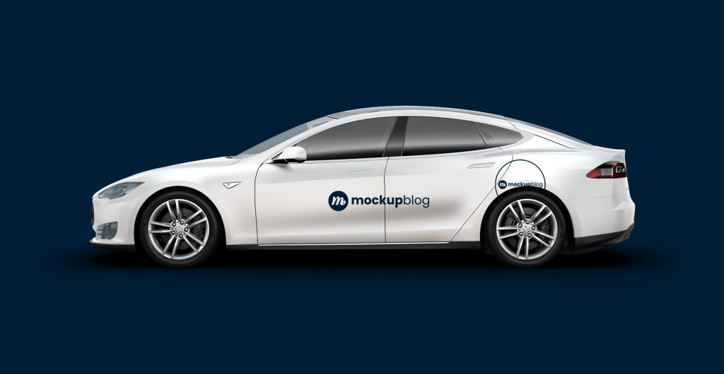 Tesla S Model Mockup